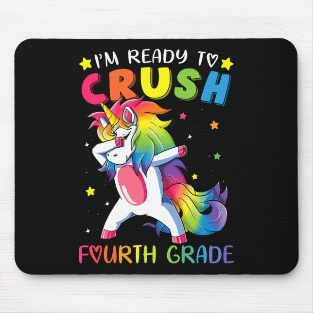 Ich bin bereit, die vierte Klasse lustig zu zermal Mousepad (Vorne)
