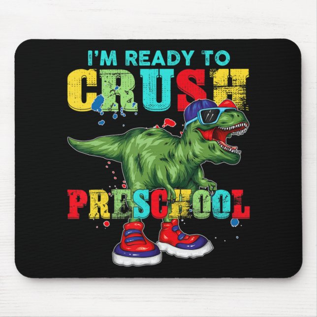 Ich bin bereit, die Vorschule T-Rex Dinosaurier zu Mousepad (Vorne)