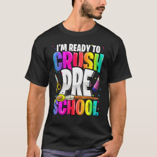 Ich bin bereit, die Vorschule wieder zum Schulpake T-Shirt