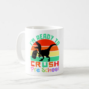 ICH BIN BEREIT, DIE VORSCHULE ZU KNACKEN - COOLER KAFFEETASSE