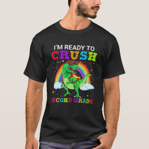 Ich bin bereit, die zweite Klasse Dinosaurier Schu T-Shirt