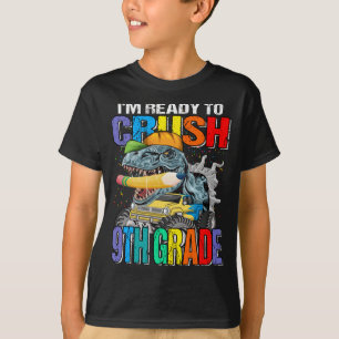 Ich bin bereit, Dinosaurier TRex-Monster der 9. Kl T-Shirt