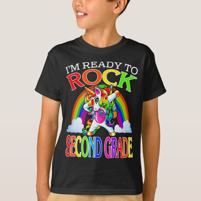 Ich bin bereit, einen Regenbogen der zweiten Klass T-Shirt (Vorderseite)