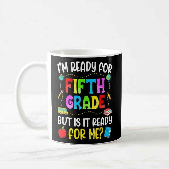 Ich bin bereit für den ersten Schultag Kaffeetasse (Links)