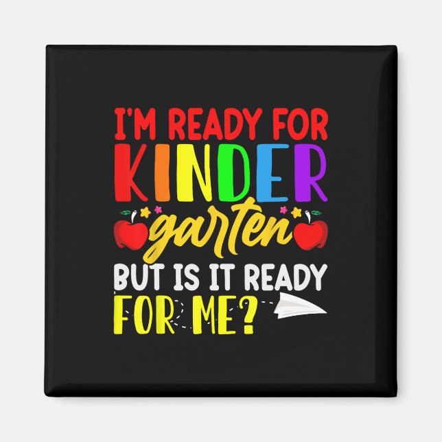 Ich bin bereit für den ersten Schultag Magnet (Vorne)