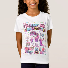 Ich bin bereit für den Kindergarten-Einhorn T-Shirt