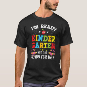 Ich bin bereit für den Kindergarten Flamingo zurüc T-Shirt