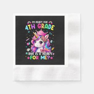 Ich bin bereit für die 4. Klasse Einhorn Erster Sc Serviette