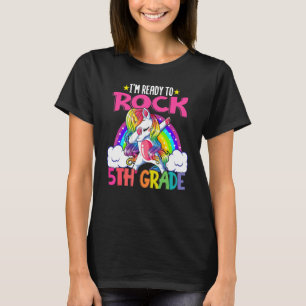Ich bin bereit für Rock 5. Grade Dabbing Unicorn M T-Shirt