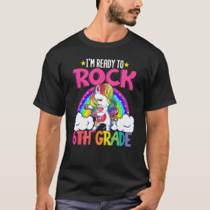 Ich bin bereit für Rock 6. Grade Dabbing Unicorn M T-Shirt