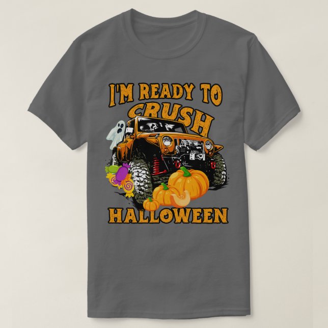 Ich bin bereit, Halloween Day 2021 Monster Truck z T-Shirt (Design vorne)