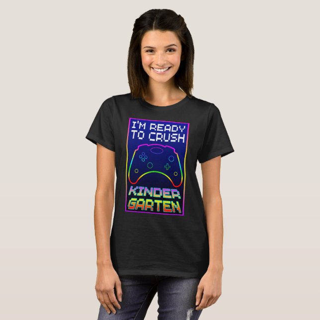ICH BIN BEREIT, KINDER GARTEN ZU KRUSTIEREN T-Shirt (Vorne ganz)