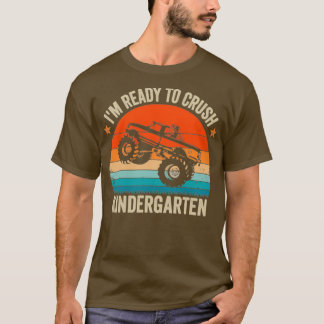 Ich bin bereit Kindergarten Monster Truck Boys zu  T-Shirt