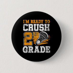 Ich bin bereit, Lacrosse Kids der zweiten Klasse z Button