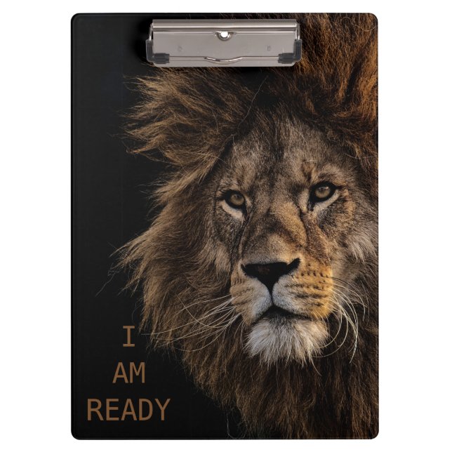 ICH BIN BEREIT - Lion Klemmbrett (Vorderseite)