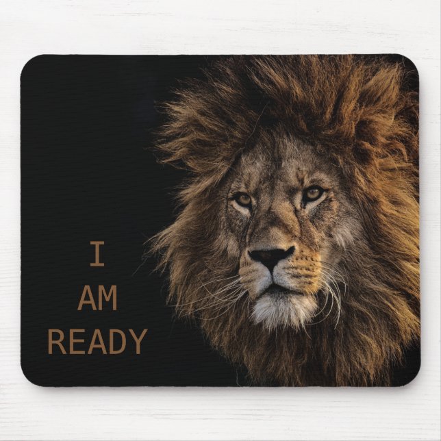 ICH BIN BEREIT - Lion Mousepad (Vorne)
