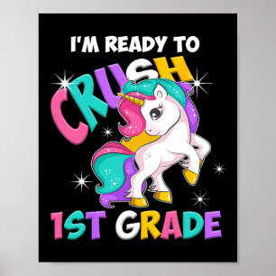 Ich bin bereit, Mädchen der ersten Klasse wieder z Poster