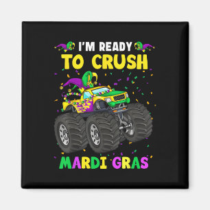 Ich bin bereit, Mardi Gras-Monster-Lkw-Dockingstat Magnet