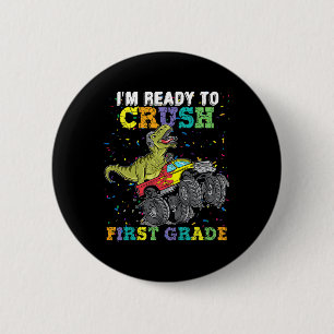 Ich bin bereit, Monster erster Klasse Truck Dinos  Button