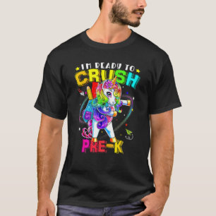 Ich bin bereit, Pre-K Einhorn Girl wieder zu Schoo T-Shirt