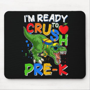 Ich bin bereit, PreK T Rex Dino Holding Bleistift  Mousepad