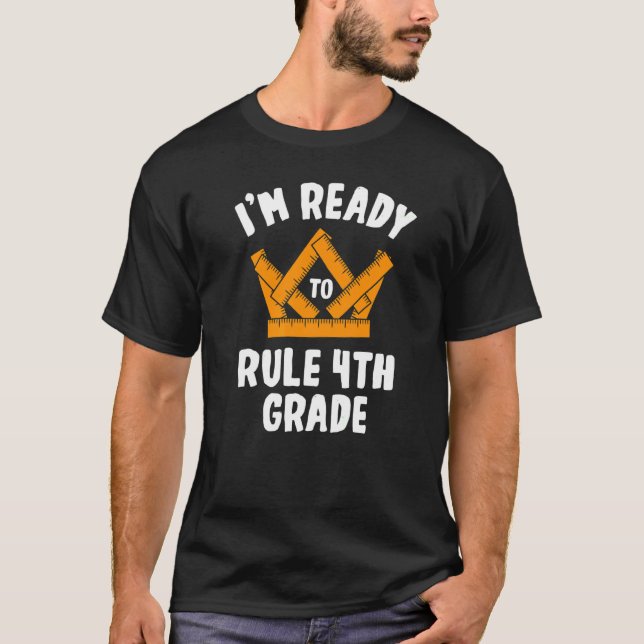 Ich bin bereit, Regel 4. Klasse 4 T-Shirt (Vorderseite)