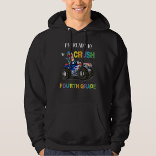 Ich bin bereit, Rex Dinosaurier der vierten Klasse Hoodie