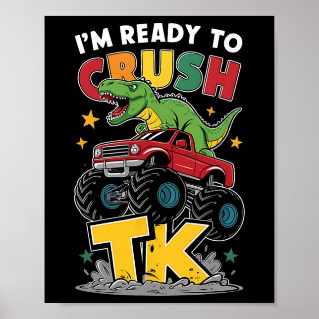 Ich bin bereit, Tk-Dinosaurier-Ck zum lustigen Sch Poster (Vorne)
