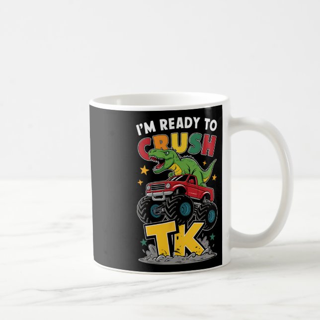 Ich bin bereit Tk-Dinosaurier Ck zum Schulbeginn l Kaffeetasse (Rechts)