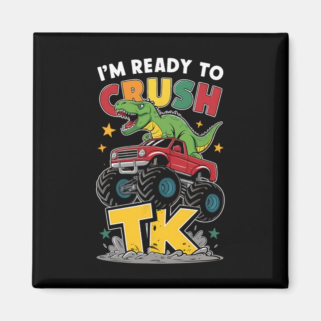 Ich bin bereit, Tk-Dinosaurier Ck zur Schule zu ze Magnet (Vorne)