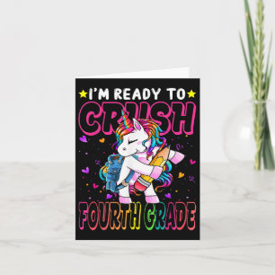 Ich bin bereit, viertklassige Einhorn zu zerdrücke Karte