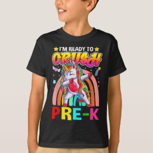 Ich bin bereit, Vorschule zu knacken, Dab-Einhorn T-Shirt