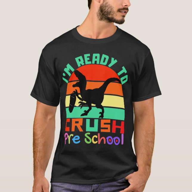 ICH BIN BEREIT ZU KRUSSCHEN PRESCHOOL - COOLES DIN T-Shirt (Vorderseite)