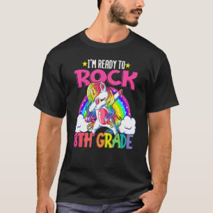 Ich bin bereit zum Rock 8. Grade Dabbing Unicorn M T-Shirt