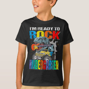 Ich bin bereit zum Rock Kindergarten Monster Truck T-Shirt