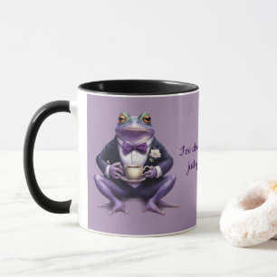 Ich bin bereits geküsst worden Purple Frog Coffee Tasse