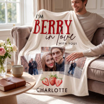 Ich bin Berry Verliebt Paar-Fotos Fleece-Decke