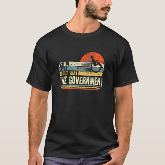 Ich bin besser als die Behindertenzahl der Regieru T-Shirt (Vorderseite)