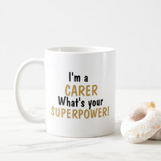 Ich bin Betreuer. Was ist dein Superhelden-Mug Kaffeetasse
