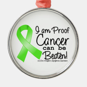 Ich bin Beweis Non-Hodgkins Lymphom kann Silbernes Ornament