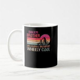 Ich bin Biker Brother Vathers Day Wo Cooler Fahrra Kaffeetasse
