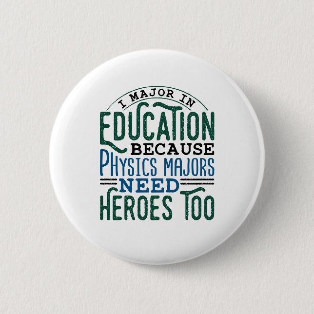 Ich bin Bildung-Schülerin und Lehrerin für die Zuk Button (Vorderseite)