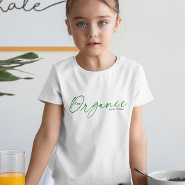 Ich bin Bio | Elegantes Minimal Handgeschriebenes T-Shirt