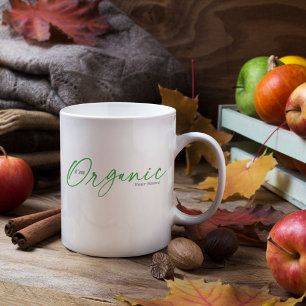Ich bin Bio Minimaler handgeschriebener Text-Scr Kaffeetasse