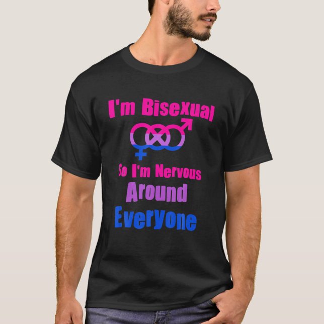 Ich bin Bisexuell, also bin ich um jeden Gay L T-Shirt (Vorderseite)