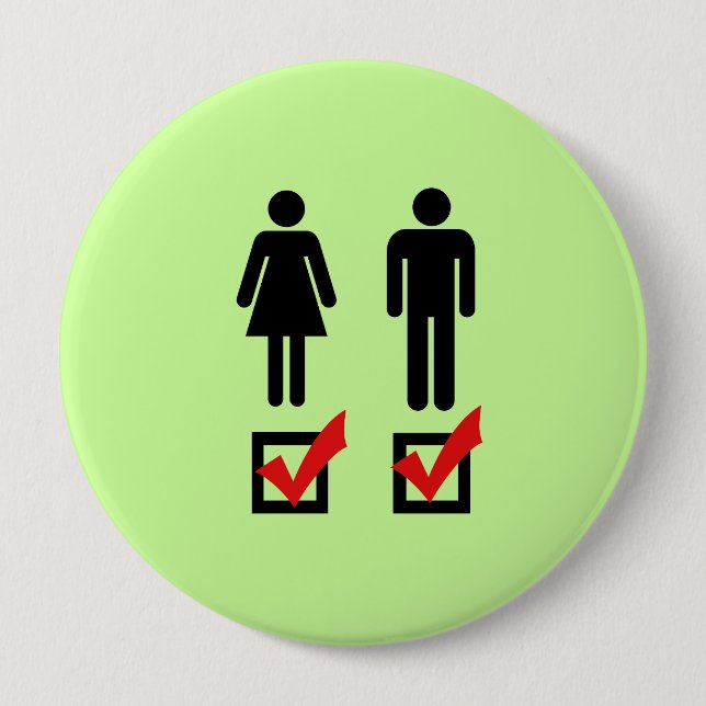 Ich bin bisexuell button (Vorderseite)