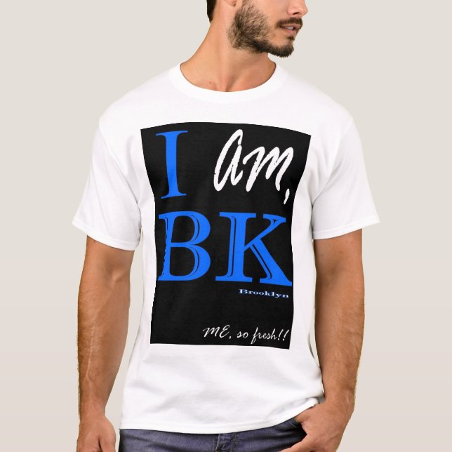 Ich bin BK - Schwarz-Blau - Männer T-Shirt (Vorderseite)