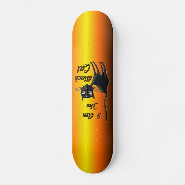 Ich bin Black Cat Skateboard (Vorderseite)
