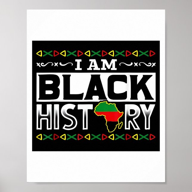 Ich bin Black History Bhm Poster (Vorne)