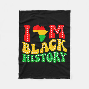 Ich bin Black History Black History Montag Afrikan Fleecedecke